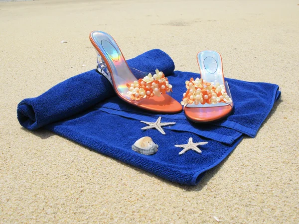 Cena de praia — Fotografia de Stock