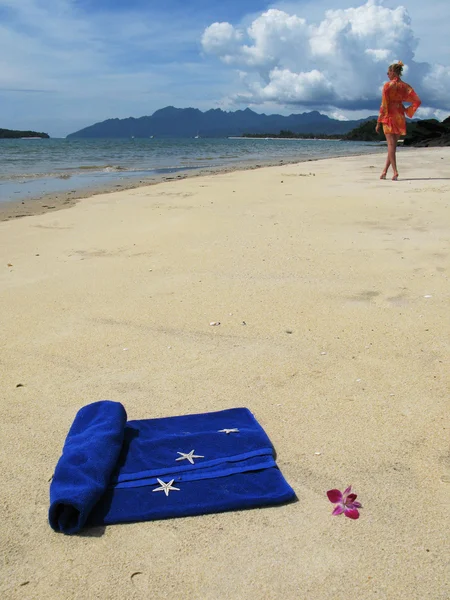 Beach scene. Langkawi island, Malaysia — Stock Photo, Image