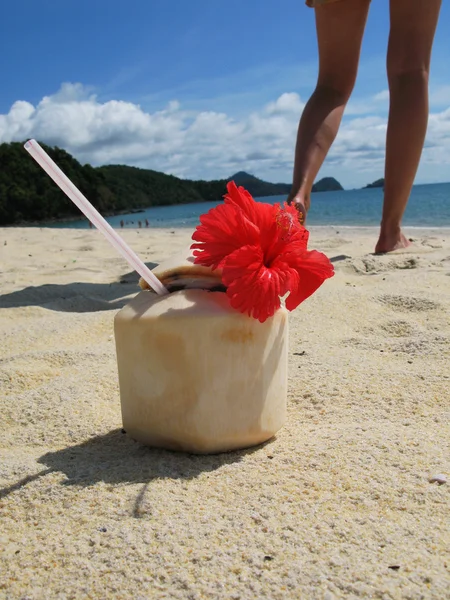 Plážovým výjevem. ostrov Langkawi, malayisa — Stock fotografie