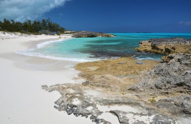 küçük exuma, bahamas çöl beach