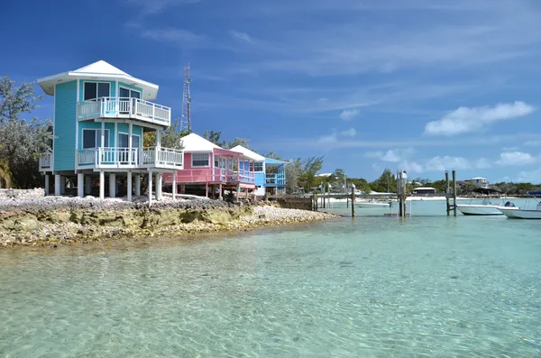 Staniel cay yachtclub. Exumas, Bahamas — Stockfoto