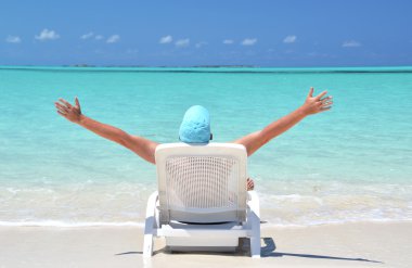 plaj sahnesi. Exuma, bahamas