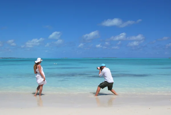 Photoshooting. Exuma, Bahamas — Stock Photo, Image