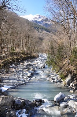 dağ nehir elm bölgesinde, İsviçre