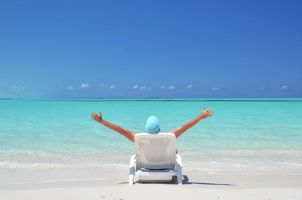 Escena de playa. Exuma, Bahamas — Foto de Stock