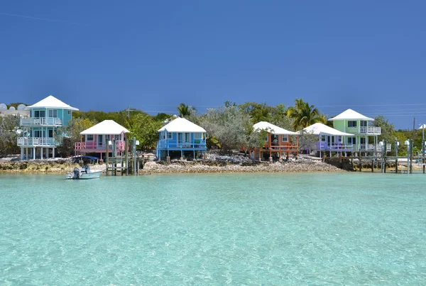 Staniel cay yacht club. Exumas, Bahama 's — Stockfoto