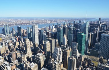 Manhattan, nyc havadan görünümü