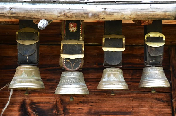 Traditional Swiss cowbells — Stock Photo, Image