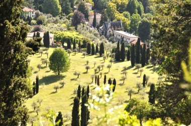villa serbelloni Bellagio ünlü İtalyan Gölü Parkı