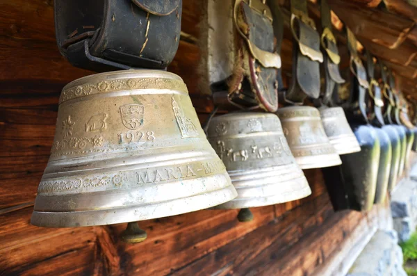 Schweiziska cowbells — Stockfoto