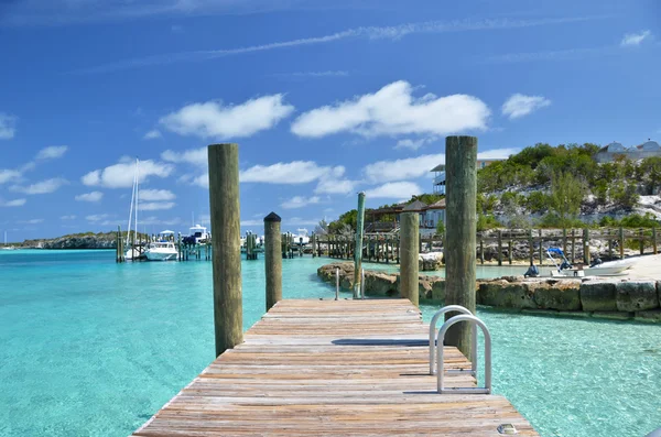 Staniel Cay yacht club. Exumas, Bahamas — Stock Photo, Image