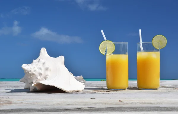 Glasses of orange juice. — Stock Photo, Image