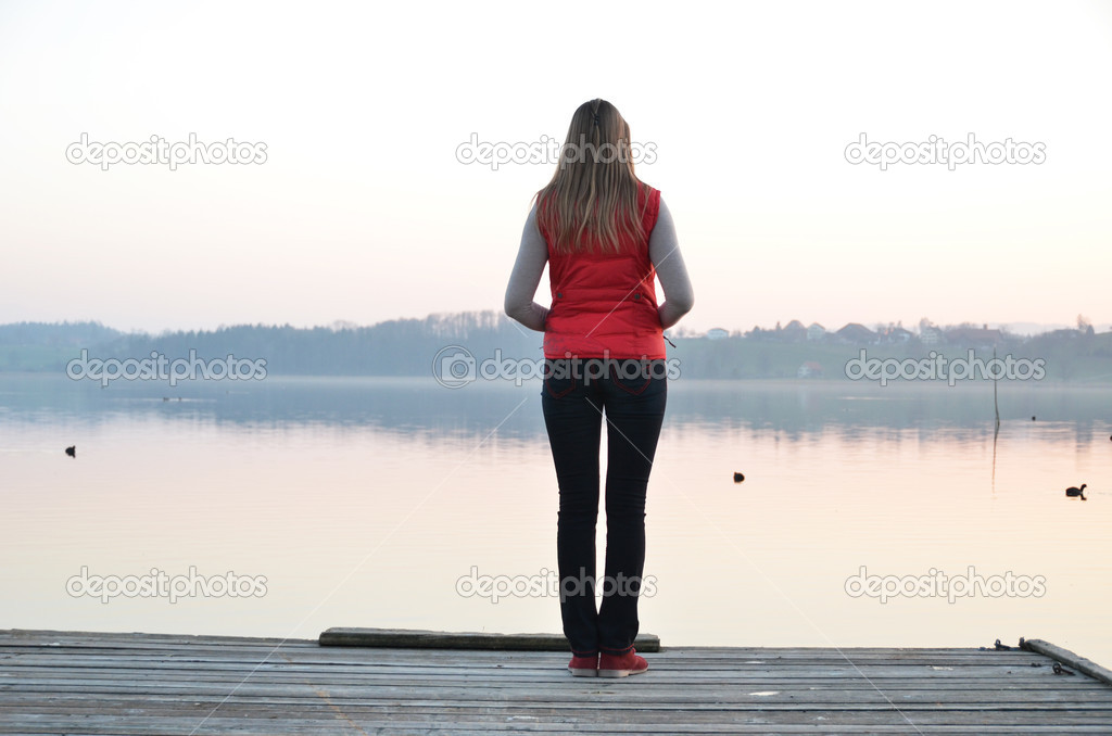 Girl on the jetty