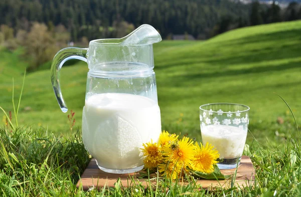 Krug Milch. — Stockfoto