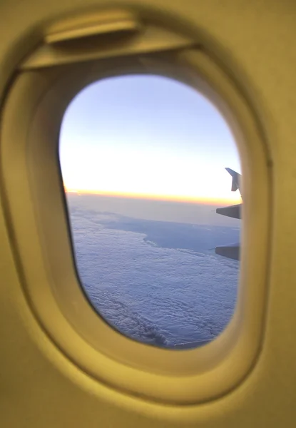 View  out of airplane — Stock Photo, Image