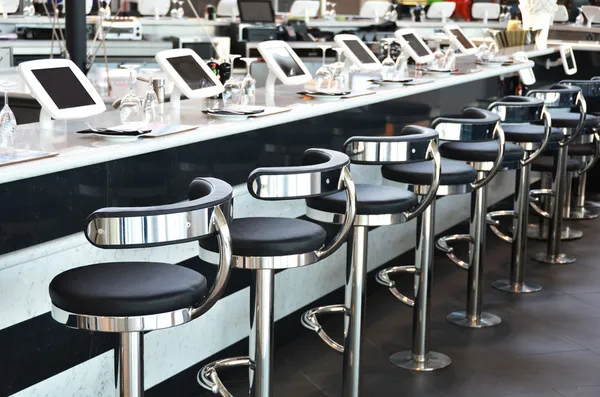 Bar with internet terminals — Stock Photo, Image