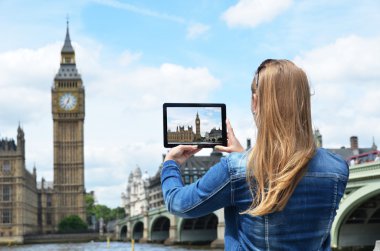 bir Tablet ekranında büyük ben