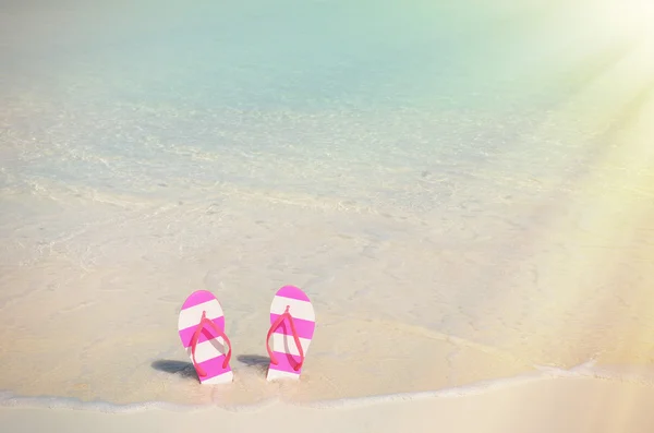 Flip-flop sur la plage — Photo