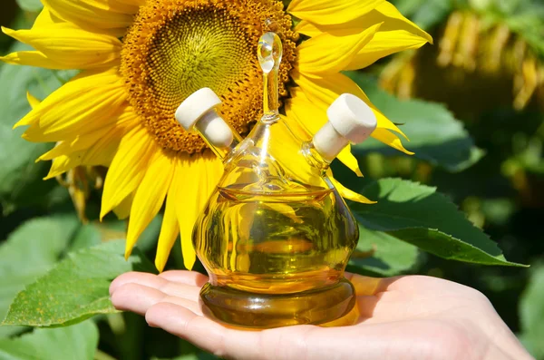 Flasche Öl — Stockfoto