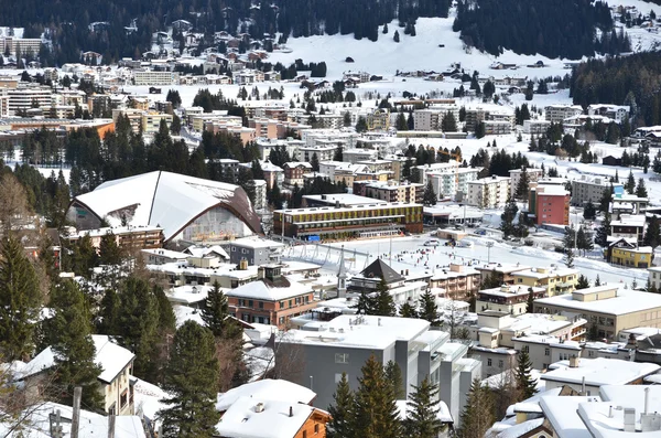 Davos kış manzarası — Stok fotoğraf