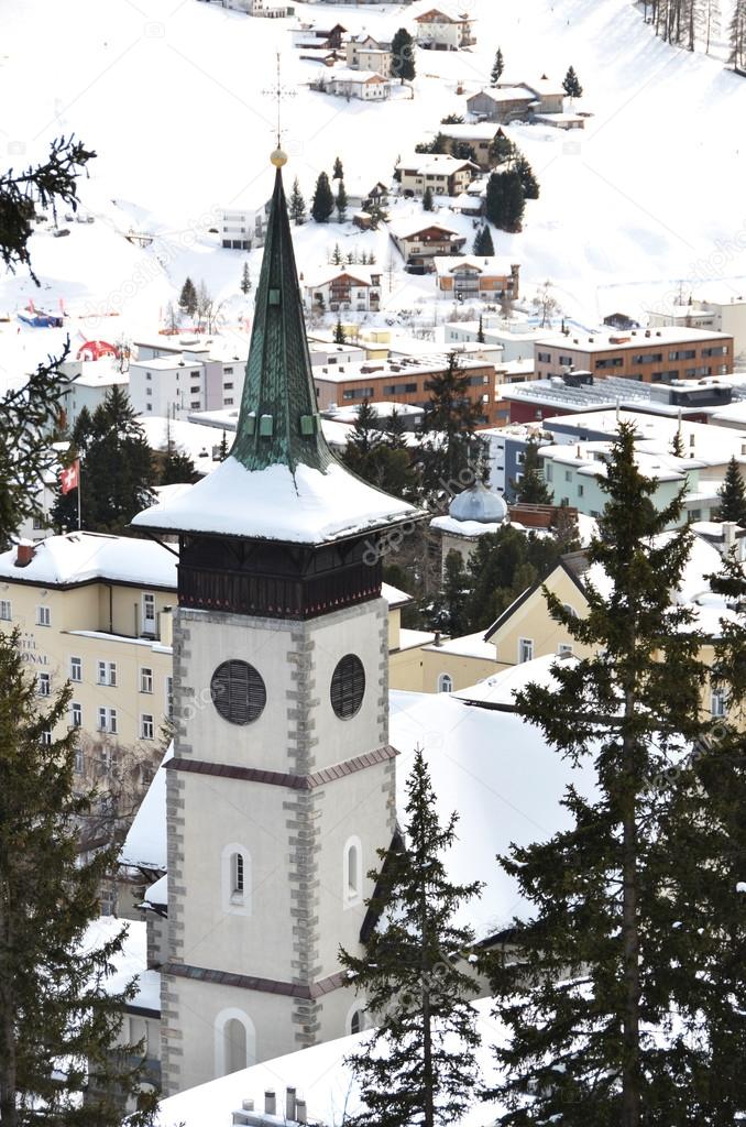 Winter view of Davos