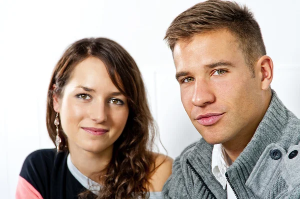 Couple on date in restaurant man and woman — Stock Photo, Image