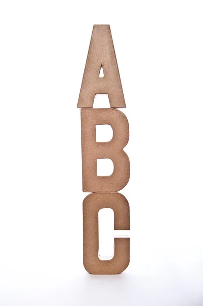 ABC Letters - Imagen aislada en blanco — Foto de Stock