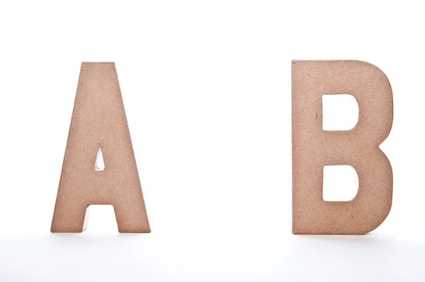ABC bokstäver - bild isolerad på vit — Stockfoto