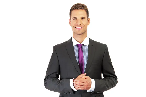 Bussines man over white background — Stock Photo, Image