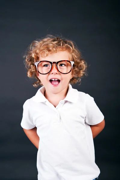 Gyerek portré szemüveg — Stock Fotó
