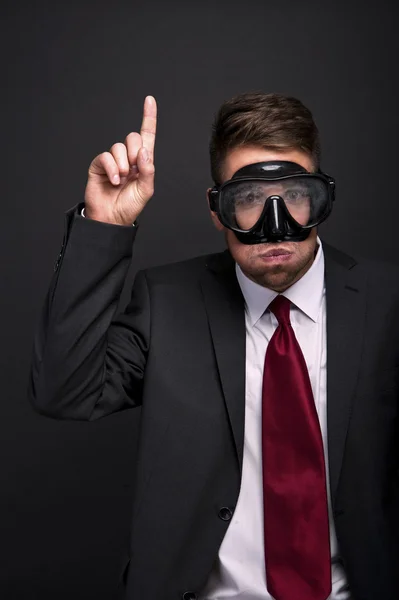 Business male pointing — Stock Photo, Image