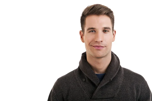 Portrait of attractive male in casual clothes looking at camera — Stock Photo, Image