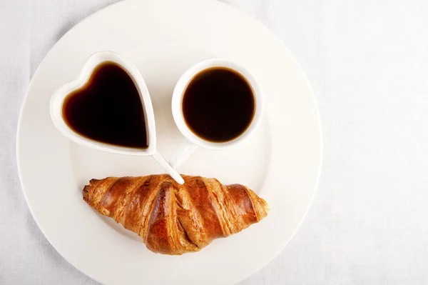 Úsměv pro sladkou snídani s láskou — Stock fotografie