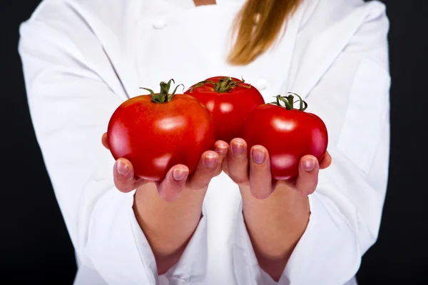 Un puñado de tomate — Foto de Stock