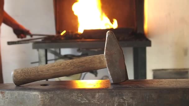 Herrero en el trabajo — Vídeo de stock