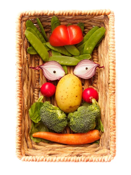 Vegetable Face — Stock Photo, Image