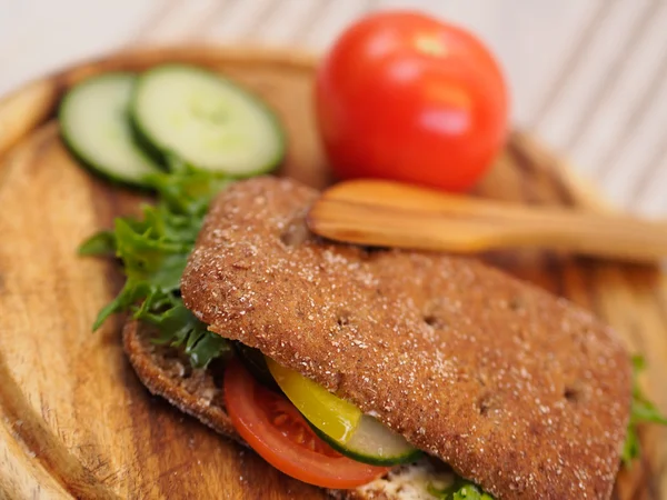 Roggenbrot-Sandwich — Stockfoto