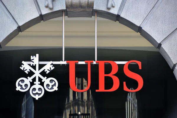 Zurych - 1 listopada: ubs, największy bank Szwajcarii. Szwajcarski bank — Zdjęcie stockowe