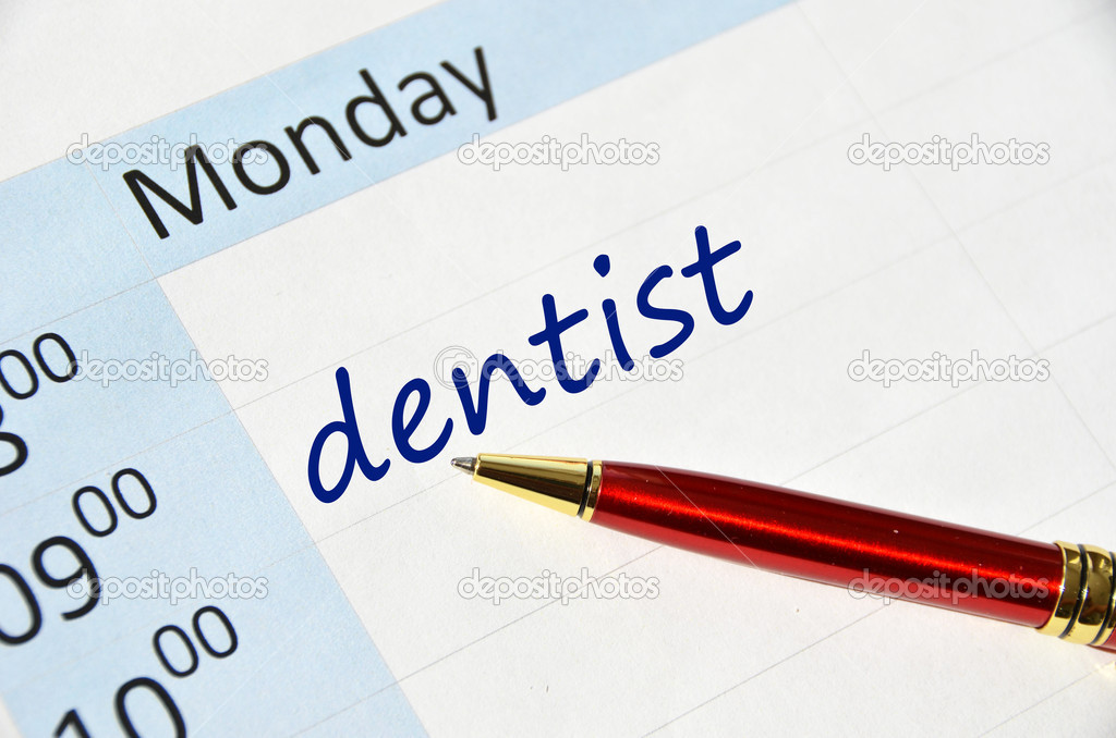 Dentist text in the agenda