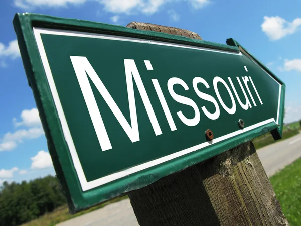 Missouri sinal de estrada — Fotografia de Stock