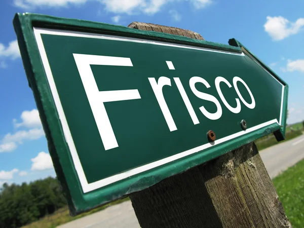 Señal de tráfico FRISCO — Foto de Stock