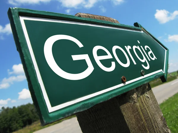 Geórgia sinal de estrada — Fotografia de Stock