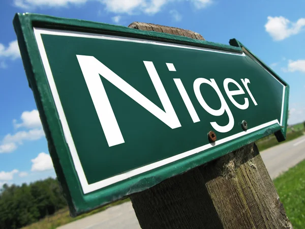 Niger road sign — Stock Photo, Image