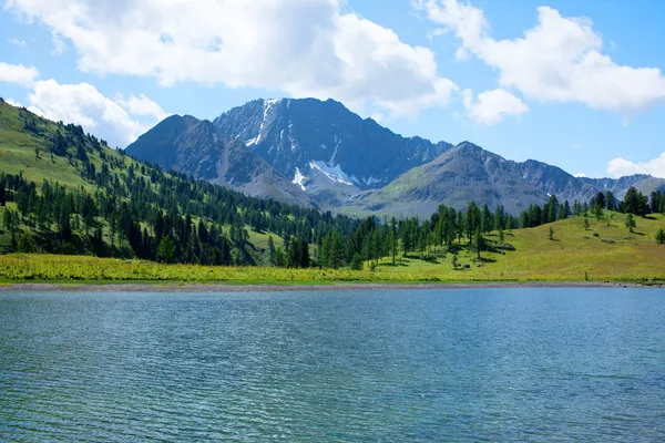 Panorama dağ gölü Stok Fotoğraf