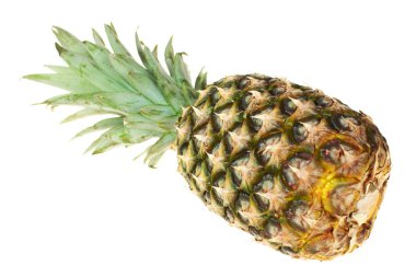 ananas izole beyaz bir arka plan üzerinde. yatay olarak