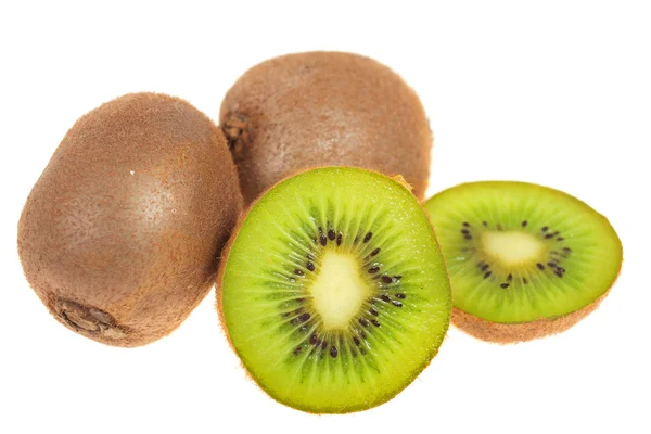 Fruto kiwi sobre fondo blanco, aislado. sección —  Fotos de Stock