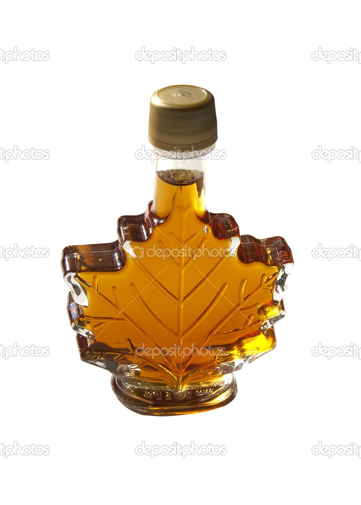 Bottle of maple syrup