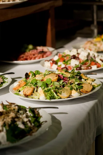 Gerechten van lekker eten — Stockfoto