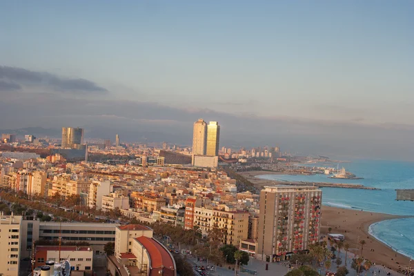 Barcelona Deniz Manzaralı — Stok fotoğraf