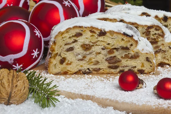 Natale tradizionale Stollen Foto Stock